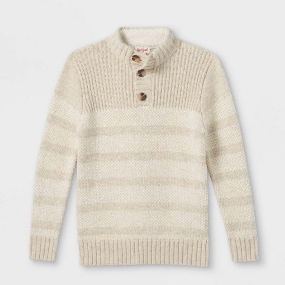 Boy Cream Cable Sweater 8